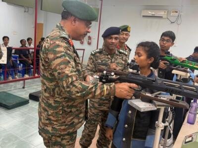 ADG NCC NER Visits Shooting Championship Training Camp in Guwahati