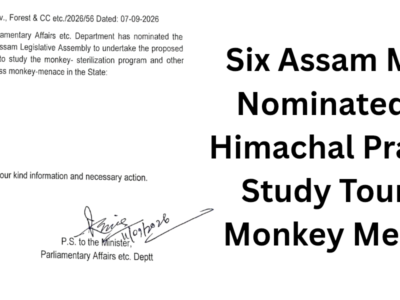 Six Assam MLAs Nominated for Himachal Pradesh Study Tour on Monkey Menace